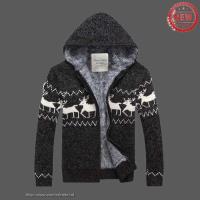 heren abercrombie and fitch truien zipper hooded fur moose pattern donkergrijs Shop Rotterdam dr6k7558